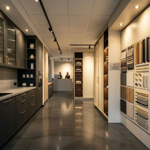 Showroom WMS MEBLE Łowicz — ekspozycja mebli na wymiar